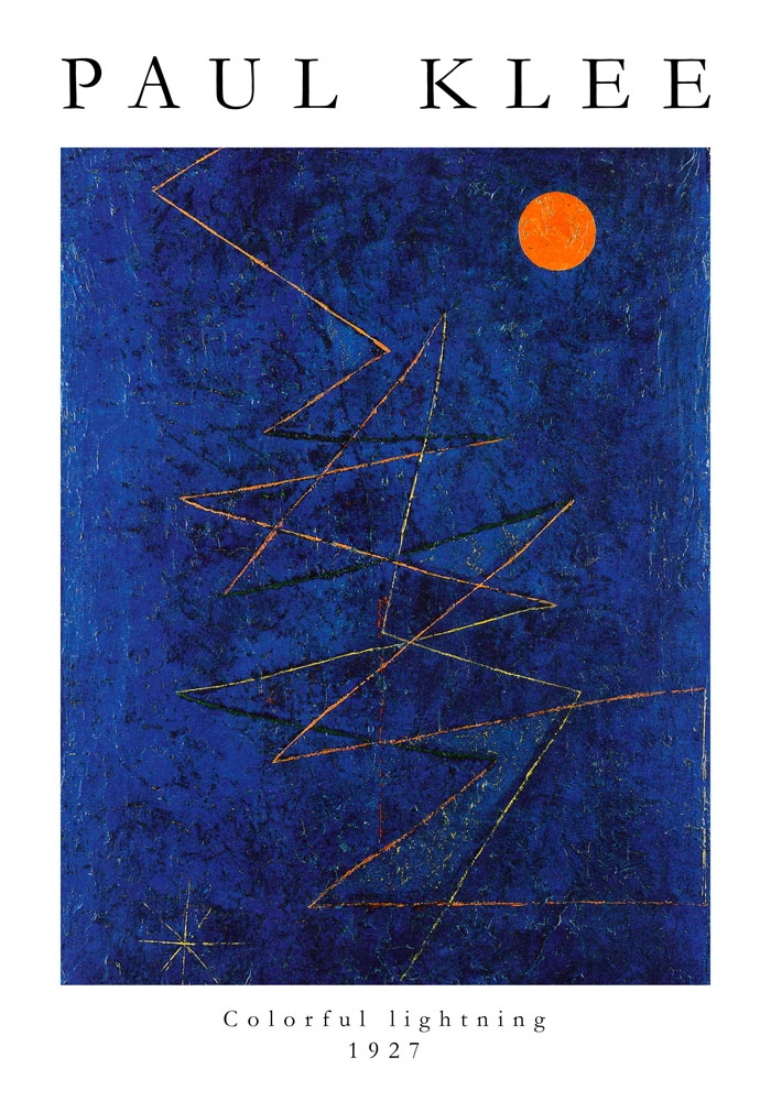 Πόστερ PAUL KLEE - COLORFUL LIGHTNING