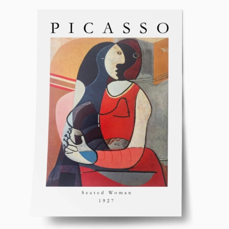 Πόστερ PICASSO - SEATED WOMAN - Διασημοι Ζωγραφοι Sticky 1