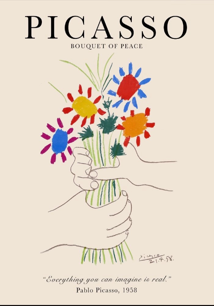 Πόστερ PICASSO - BOUQUET OF PEACE