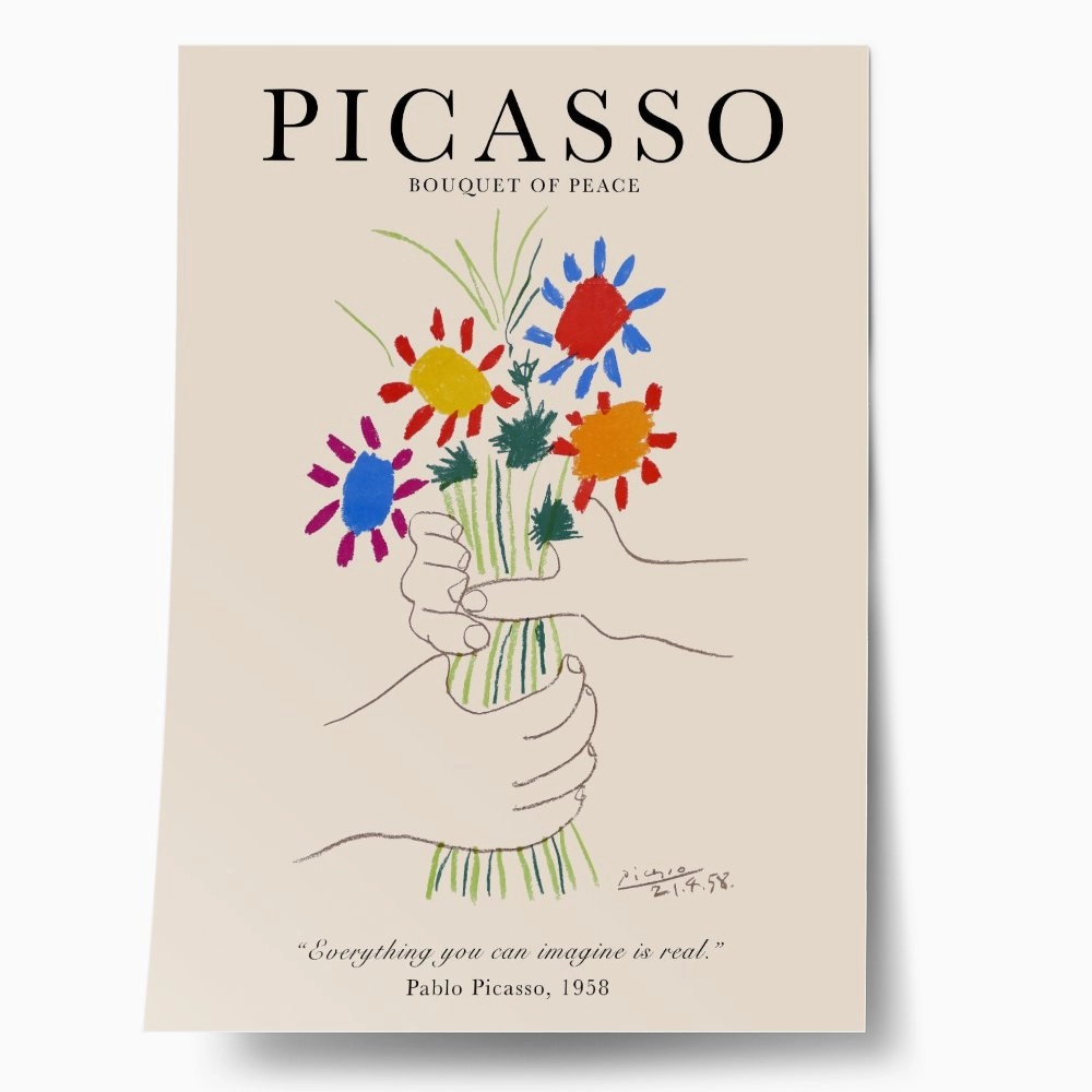 Πόστερ PICASSO - BOUQUET OF PEACE