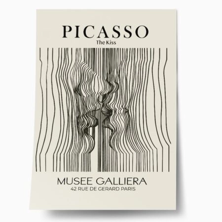 Πόστερ PICASSO - THE KISS LINEART - Διασημοι Ζωγραφοι Sticky 1