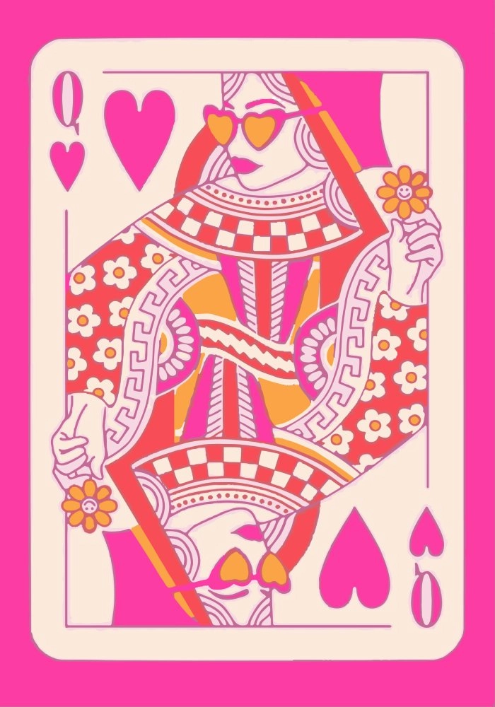 Πόστερ PINK QUEEN OF HEARTS