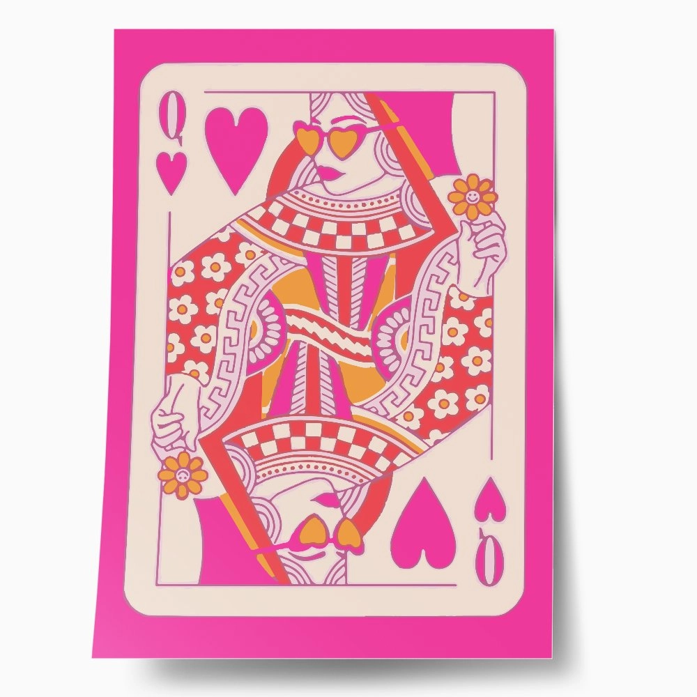 Πόστερ PINK QUEEN OF HEARTS