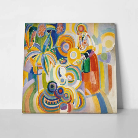 Πίνακας σε καμβά ROBERT DELAUNAY - PORTUGUESE WOMAN - Robert Delaunay Sticky 1