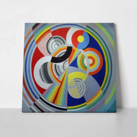 Πίνακας σε καμβά ROBERT DELAUNAY - RHYTHM NO 1 - Robert Delaunay Sticky 1