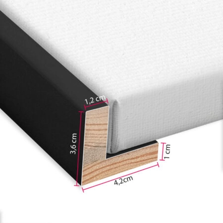 Κορνίζα ΣΚΟΤΙΑ 1,2cm ΜΑΥΡΟ ΜΑΤ - Κορνιζες custom Sticky 3