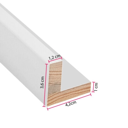 Κορνίζα ΣΚΟΤΙΑ 1,2cm ΛΕΥΚΟ ΜΑΤ - Κορνιζες custom Sticky 2