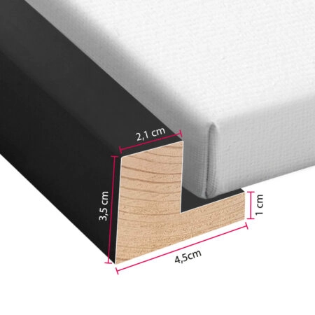 Κορνίζα ΣΚΟΤΙΑ 2,1cm ΜΑΥΡΟ ΜΑΤ - Κορνιζες custom Sticky 3