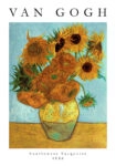 Πόστερ VAN GOGH - SUNFLOWERS TURQUOISE