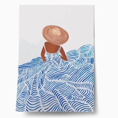 Πόστερ WAVES SUMMER DRESS - Πορτραιτα - Φιγουρες Sticky 1