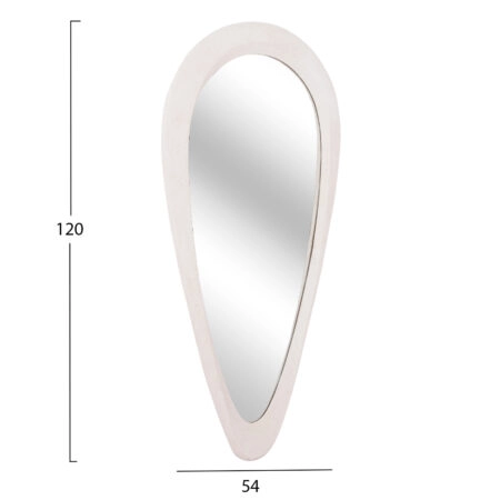 ΚΑΘΡΕΠΤΗΣ ΤΟΙΧΟΥ ΣΕΙΡΑ SANTORINI HM4512 MDF ΣΕ ΥΠΟΛΕΥΚΟ 54x3,5x120Υεκ - Καθρέπτες Sticky 1