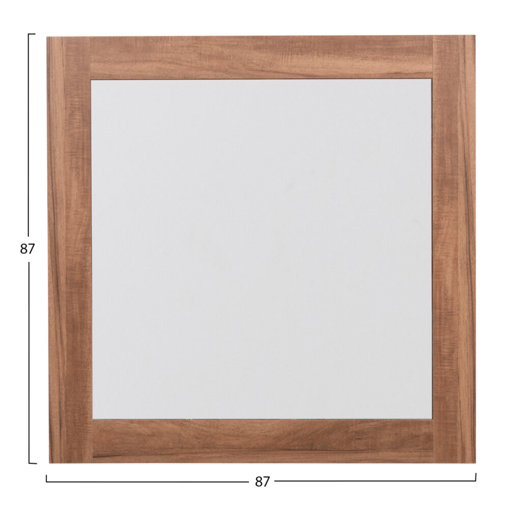 ΚΑΘΡΕΠΤΗΣ TOIXOY ΤΕΤΡΑΓΩΝΟΣ ΣΕΙΡΑ HARRY HM4485.01 ΜΕΛΑΜΙΝΗ ΦΥΣΙΚΟ ΞΥΛΟΥ 87x2(πάχος)x87εκ.