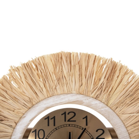 ΡΟΛΟΙ ΤΟΙΧΟΥ HM4200 ΜΕΤΑΛΛΟ & ΙΝΕΣ RAFFIA ΣΕ ΓΗΙΝΑ ΧΡΩΜΑΤΑ 100x49Υεκ. - Ρολόγια Τοίχου Sticky 3