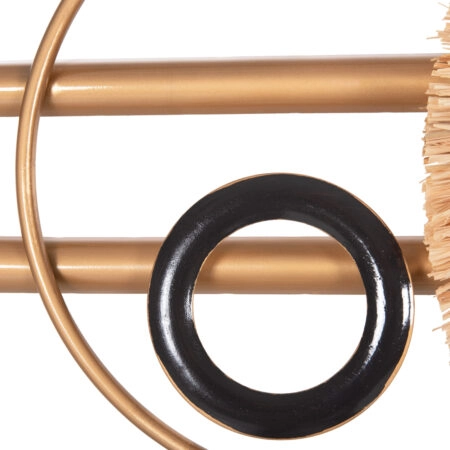 ΡΟΛΟΙ ΤΟΙΧΟΥ HM4200 ΜΕΤΑΛΛΟ & ΙΝΕΣ RAFFIA ΣΕ ΓΗΙΝΑ ΧΡΩΜΑΤΑ 100x49Υεκ. - Ρολόγια Τοίχου Sticky 5