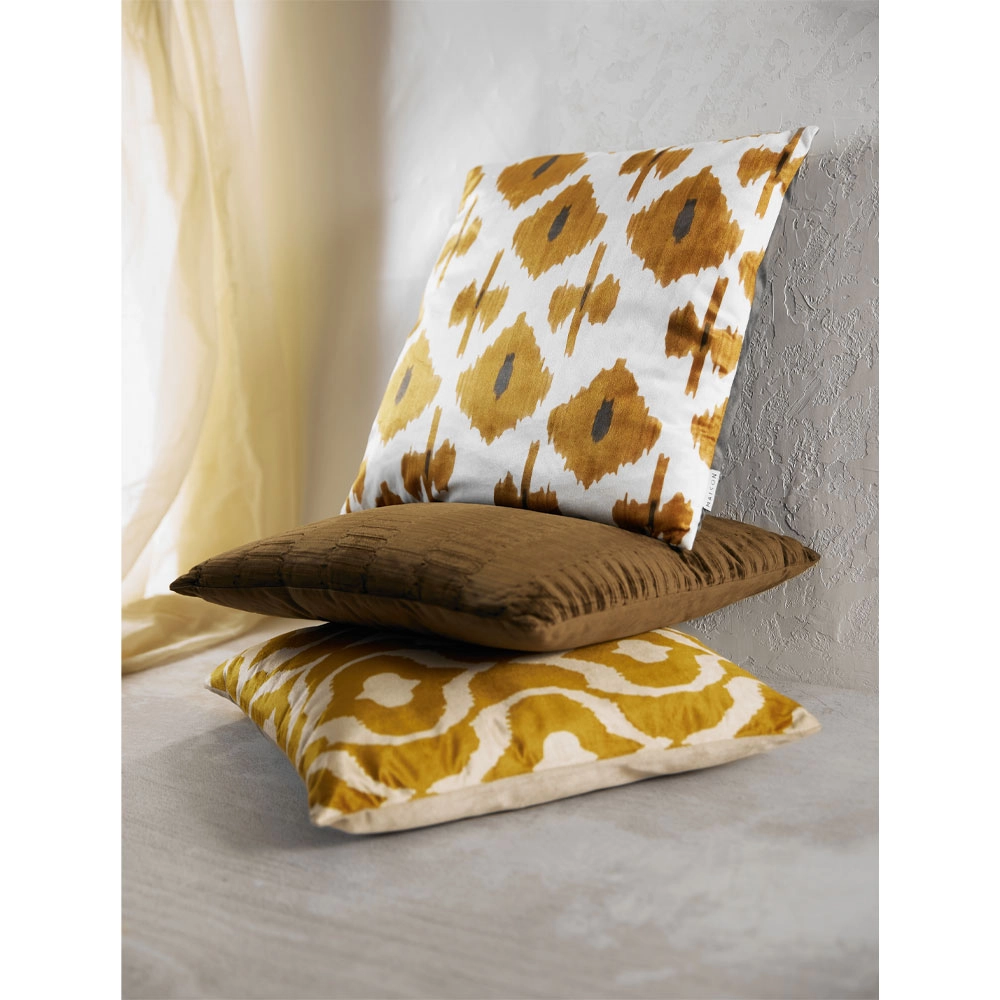 RELIEF ΔΙΑΚΟΣΜΗΤΙΚΟ ΜΑΞΙΛΑΡΙ 45x45 ΥΦΑΣΜΑ ΚΑΦΕ POLYESTER