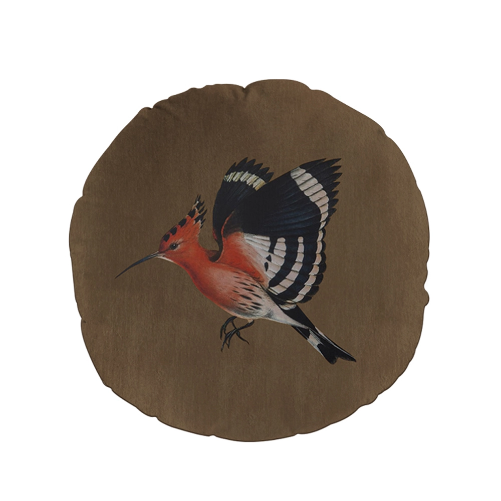 HOOPOE ΔΙΑΚΟΣΜΗΤΙΚΟ ΜΑΞΙΛΑΡΙ 45x45 ΒΕΛΟΥΔΟ ΠΟΛΥΧΡΩΜΟ ΚΑΦΕ