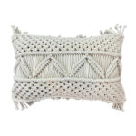KAIA ΔΙΑΚΟΣΜΗΤΙΚΟ ΜΑΞΙΛΑΡΙ MACRAME 30x50 ΒΑΜΒΑΚΙ IVORY POLYESTER