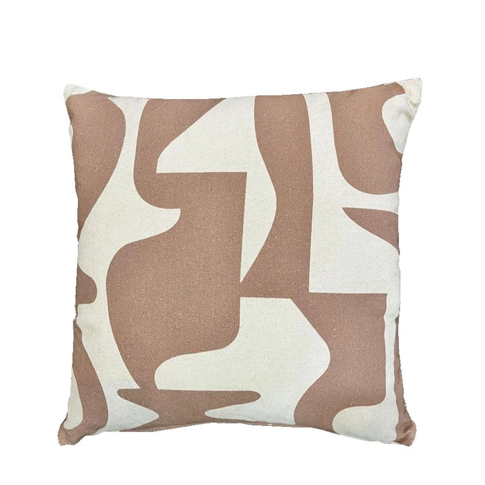 NEYSA ΔΙΑΚΟΣΜΗΤΙΚΟ ΜΑΞΙΛΑΡΙ 45x45 ΒΑΜΒΑΚΙ IVORY ΜΠΕΖ POLYESTER