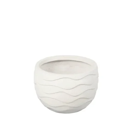 ΚΑΣΠΩ FIBER CLAY ΕΚΡΟΥ ΚΥΜΜΑΤΑ-ΓΑΒΑΘΑ ΜΕΣΑΙΟ Φ42.5x29.5cm