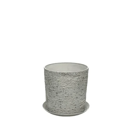 STONE POLYRESIN ΚΑΣΠΩ ΜΕ ΠΙΑΤΟ ΓΚΡΙ ΦΘΑΡΜΕΝΟΣ ΒΡΑΧΟΣ ΜΙΚΡΟ - Φ28x28cm - Κασπω