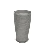 STONE POLYRESIN ΚΑΣΠΩ ΜΕ ΠΙΑΤΟ ΓΚΡΙ ΠΑΛΙΟ ΠΗΛΙΝΟ ΜΕΣΑΙΟ - Φ32x58cm