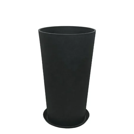 STONE POLYRESIN ΚΑΣΠΩ ΜΕ ΠΙΑΤΟ ΜΑΥΡΟ ΑΝΘΡΑΚΙ ΚΩΝIKO ΨΗΛΟ ΜΕΣΑΙΟ - Φ36.5x62cm