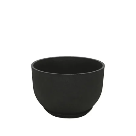 STONE POLYRESIN ΚΑΣΠΩ ΜΕ ΠΙΑΤΟ ΜΑΥΡΟ ΑΝΘΡΑΚΙ ΓΑΒΑΘΑ ΜΙΚΡΟ - Φ33x22cm - Κασπω