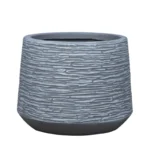 ΚΑΣΠΩ FIBERCLAY ΜΕΓΑΛΟ ΓΚΡΙ ΑΝΟΙΧΤΟ ΚΩΝΙΚΟ-ΓΡΑΜΜΩΣΕΙΣ - Φ64x48cm