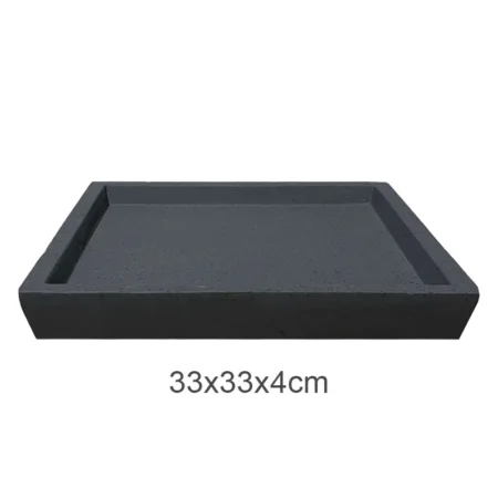 ΠΙΑΤΟ FIBER CLAY ΑΝΘΡΑΚΙ ΓΡΑΝΙΤΗ ΤΕΤΡΑΓΩΝΟ ΓΙΑ ΚΑΣΠΩ - 33x33x4cm