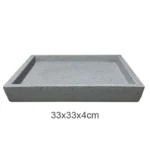 ΠΙΑΤΟ FIBER CLAY ΓΚΡΙ ΓΡΑΝΙΤΗ ΤΕΤΡΑΓΩΝΟ ΓΙΑ ΚΑΣΠΩ - 33x33x4cm