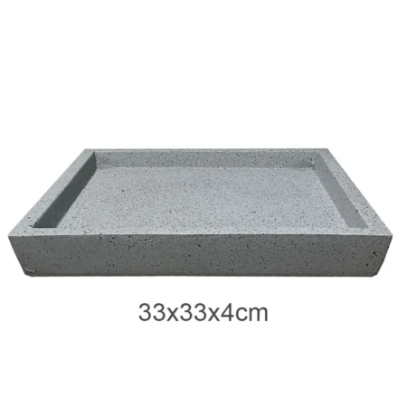 ΠΙΑΤΟ FIBER CLAY ΓΚΡΙ ΓΡΑΝΙΤΗ ΤΕΤΡΑΓΩΝΟ ΓΙΑ ΚΑΣΠΩ - 33x33x4cm