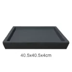 ΠΙΑΤΟ FIBER CLAY ΑΝΘΡΑΚΙ ΓΡΑΝΙΤΗ ΤΕΤΡΑΓΩΝΟ ΓΙΑ ΚΑΣΠΩ - 40.5x40.5x4cm