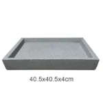 ΠΙΑΤΟ FIBER CLAY ΓΚΡΙ ΓΡΑΝΙΤΗ ΤΕΤΡΑΓΩΝΟ ΓΙΑ ΚΑΣΠΩ - 40.5x40.5x4cm
