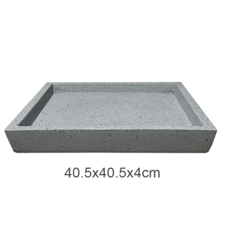 ΠΙΑΤΟ FIBER CLAY ΓΚΡΙ ΓΡΑΝΙΤΗ ΤΕΤΡΑΓΩΝΟ ΓΙΑ ΚΑΣΠΩ - 40.5x40.5x4cm