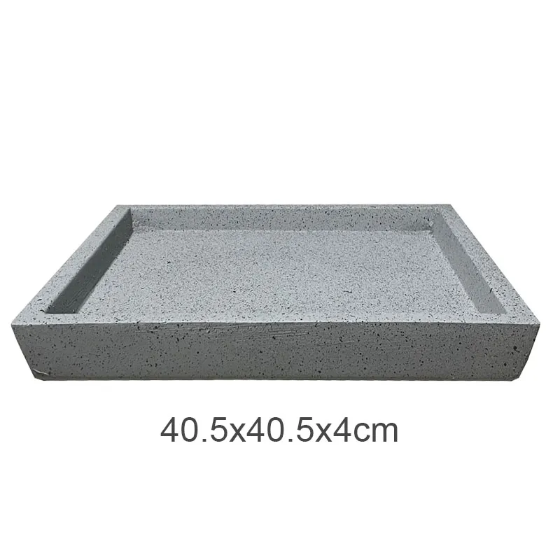 ΠΙΑΤΟ FIBER CLAY ΓΚΡΙ ΓΡΑΝΙΤΗ ΤΕΤΡΑΓΩΝΟ ΓΙΑ ΚΑΣΠΩ - 40.5x40.5x4cm