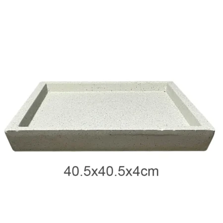ΠΙΑΤΟ FIBER CLAY ΜΠΕΖ-ΓΡΑΝΙΤΗ ΤΕΤΡΑΓΩΝΟ ΓΙΑ ΚΑΣΠΩ - 40.5x40.5x4cm - Κασπω