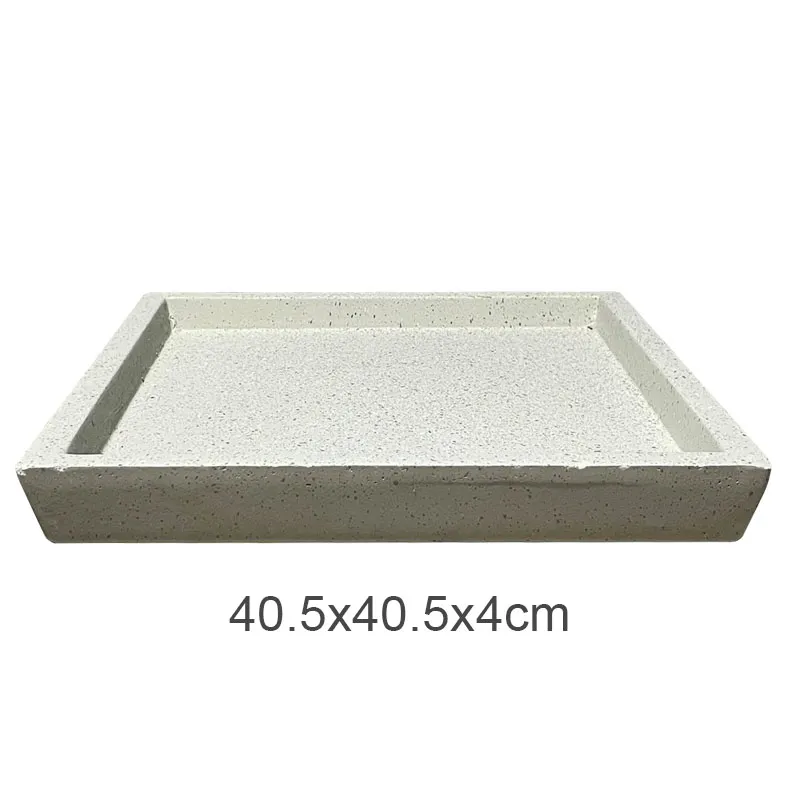 ΠΙΑΤΟ FIBER CLAY ΜΠΕΖ-ΓΡΑΝΙΤΗ ΤΕΤΡΑΓΩΝΟ ΓΙΑ ΚΑΣΠΩ - 40.5x40.5x4cm