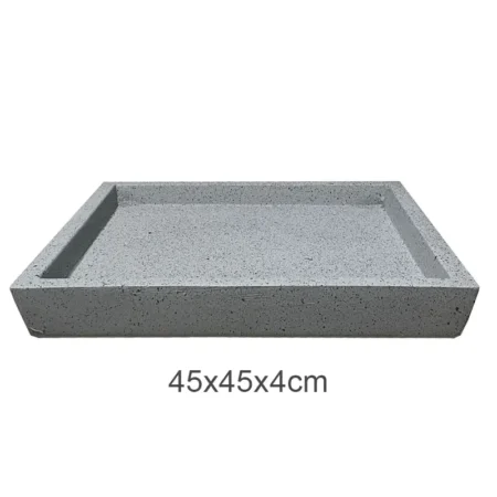 ΠΙΑΤΟ FIBER CLAY ΓΚΡΙ ΓΡΑΝΙΤΗ ΤΕΤΡΑΓΩΝΟ ΓΙΑ ΚΑΣΠΩ - 45x45x4cm