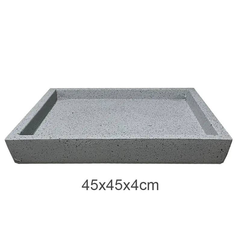 ΠΙΑΤΟ FIBER CLAY ΓΚΡΙ ΓΡΑΝΙΤΗ ΤΕΤΡΑΓΩΝΟ ΓΙΑ ΚΑΣΠΩ - 45x45x4cm