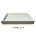 ΠΙΑΤΟ FIBER CLAY ΜΠΕΖ-ΓΡΑΝΙΤΗ ΤΕΤΡΑΓΩΝΟ ΓΙΑ ΚΑΣΠΩ - 45x45x4cm