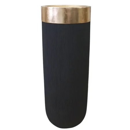 FIBERCLAY ΚΑΣΠΩ ΜΑΥΡΟ ΓΚΟΦΡΕ ΜΕ ΧΡΥΣΟ ΜΕΓΑΛΟ - Φ46x120cm - Κασπω