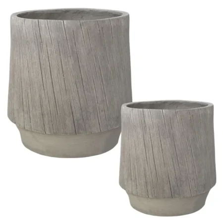 FIBERCLAY ΚΑΣΠΩ ΣΕΤ/3 ΜΠΕΖ ΞΥΛΟ - S:Φ32.5x32.5,M:Φ32.5x32.5, L:Φ45x45cm
