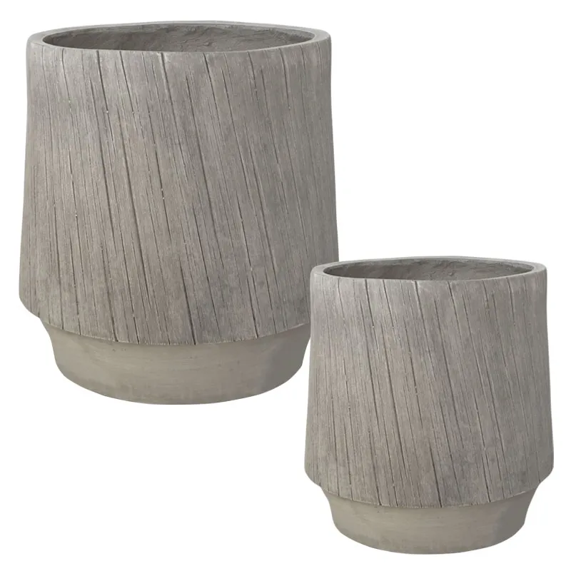 FIBERCLAY ΚΑΣΠΩ ΣΕΤ/3 ΜΠΕΖ ΞΥΛΟ - S:Φ32.5x32.5,M:Φ32.5x32.5, L:Φ45x45cm