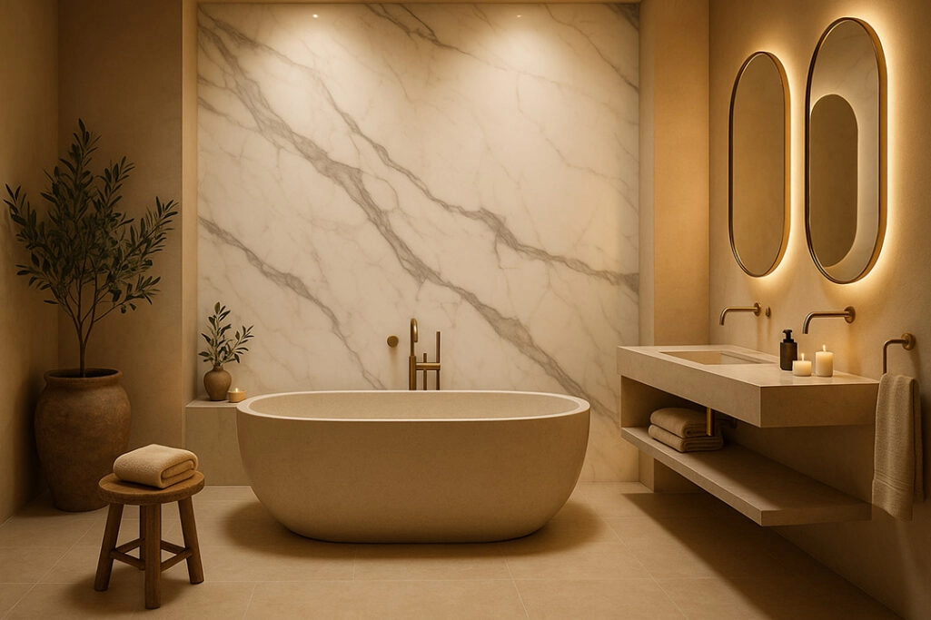 PVC Panel τοιχου 122cm x 280cm x 2,8mm CALACATTA 103