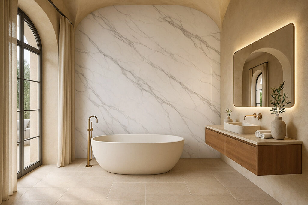 PVC Panel τοιχου 122cm x 280cm x 2,8mm CALACATTA 103