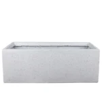 ΖΑΡΝΤΙΝΙΕΡΑ FIBERCLAY 2XLARGE ΛΕΥΚΟ ΓΡΑΝΙΤΗ ΟΡΘΟΓΩΝΙΟ - 100x42x40cm