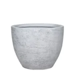 ΚΑΣΠΩ FIBERCLAY LARGE ΛΕΥΚΟ ΤΣΙΜΕΝΤΟ ΣΤΡΟΓΓΥΛΟ - Φ44x37cm