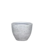 ΚΑΣΠΩ FIBERCLAY SMALL ΛΕΥΚΟ ΤΣΙΜΕΝΤΟ ΣΤΡΟΓΓΥΛΟ - Φ30x25cm