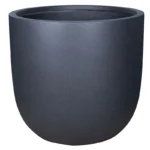 ΚΑΣΠΩ FIBERCLAY 6XLARGE ΜΑΥΡΟ ΣΤΡΟΓΓΥΛΟ - Φ110.5x110.5cm