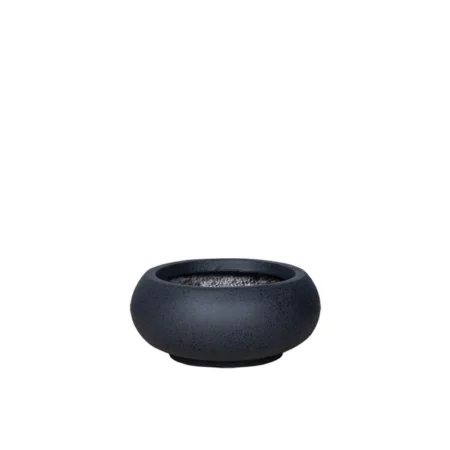 ΚΑΣΠΩ FIBERCLAY SMALL ΜΑΥΡΟ ΓΡΑΝΙΤΗ ΣΤΡΟΓΓΥΛΟ ΓΑΒΑΘΑ - Φ30x13cm - Κασπω